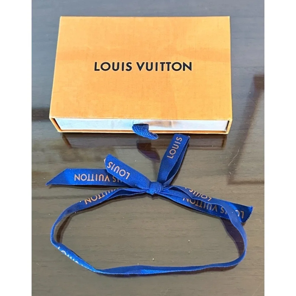 Louis Vuitton Small Drawer Style Storage Box 5x3.5x1.5 w/ Ribbon